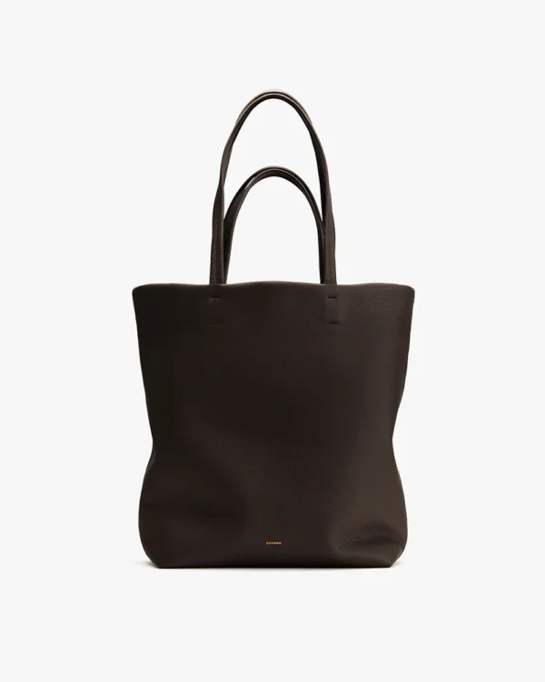 Tall Soft Leather Everyday Tote Bag