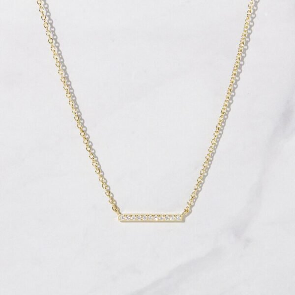 Diamond Bar Necklace