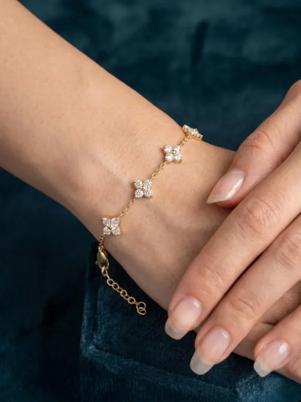 Elegant Butterfly Crystal Chain Bracelet